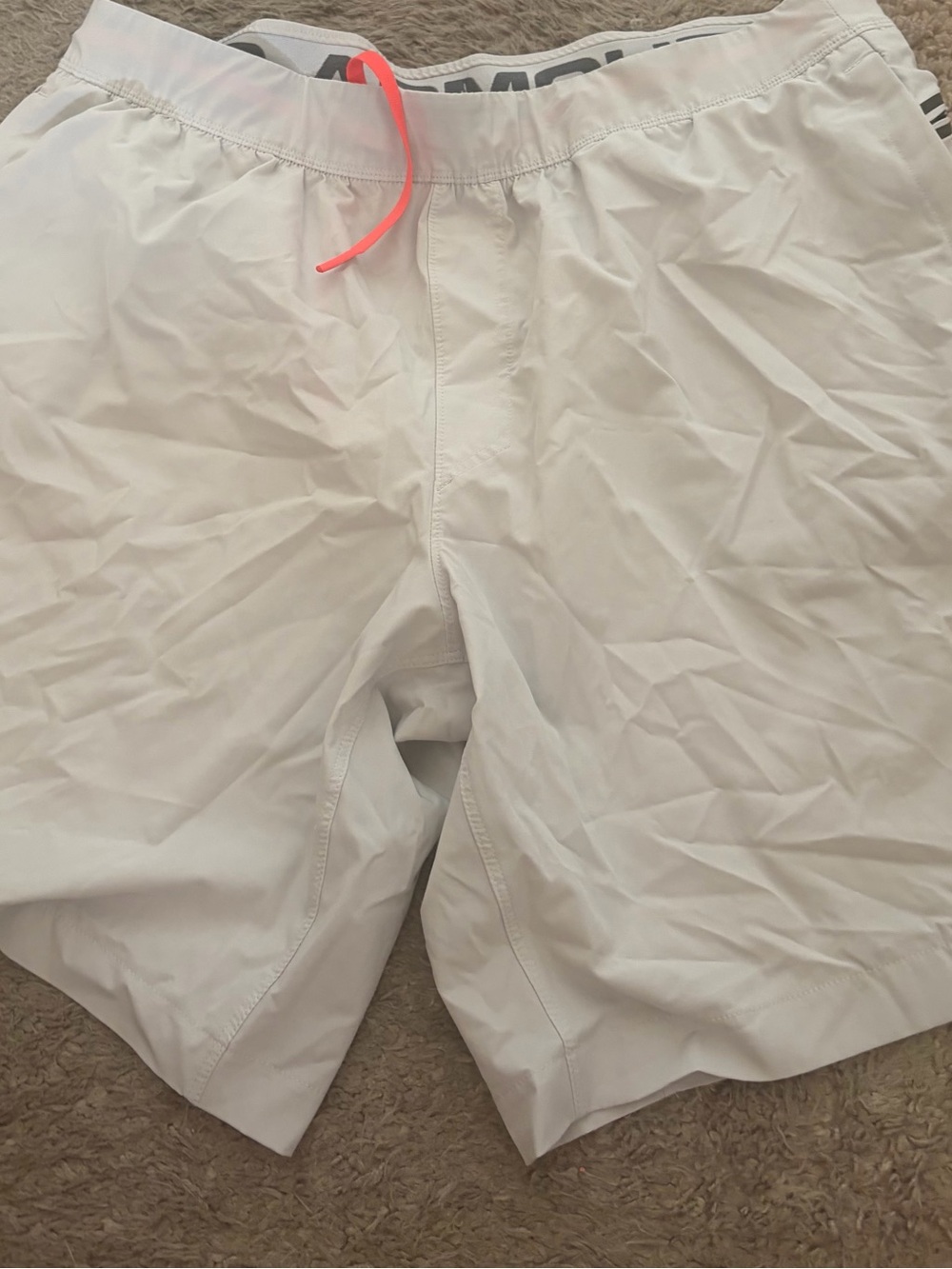 Men’s used Under Arnour size XL pre own as is white athletic shorts UA